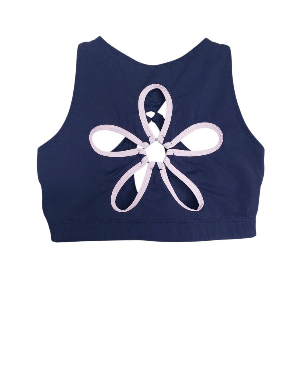 Savage X Fenty Black & Pink Flower Pop Cutout Tank Women's Size XS 0-2 - Picture 2 of 7